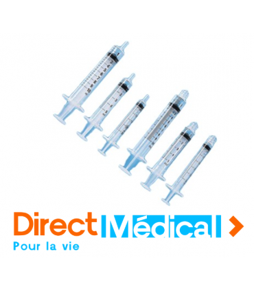 Seringue 10 ml discardit II 2 corps embout excentré