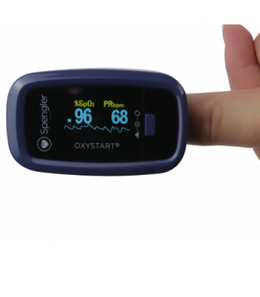 Oxymètre de pouls saturomètre OXYSTART Spengler test doigt - Direct Médical