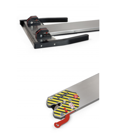 Rail de Fixation KARTSANA R-450S inox, 3 points d'ancrage EN 1865 - 1789