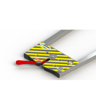 Rail 3 point pour brancard Promeba embout