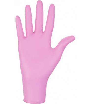 Gants Nitrile Rose
