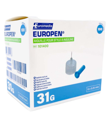 Aiguille pour stylo à insuline EUROPEN 31G