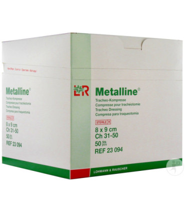 Compresse Métalline trachéo aluminé 8 x 9cm stérile
