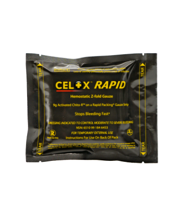 Gaze hémostatique CELOS Z-FOLD rapide