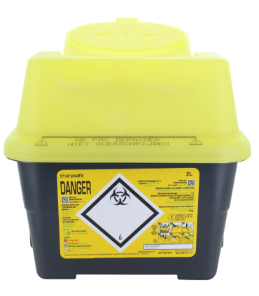 Conteneur DASRI 2 litres SHARPSAFE