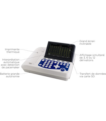 ECG cardiomate 6 pistes spengler