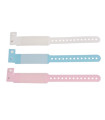 Bracelet d'identification Adulte/Enfant Blanc, Bleu et Rose lot de 100