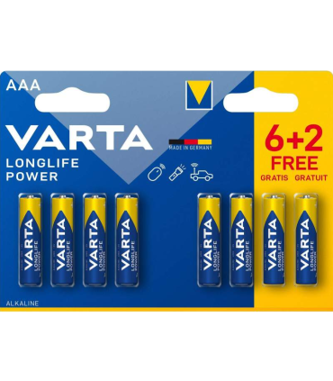 Jeu de piles VARTA AAA LR3 jeu de 8