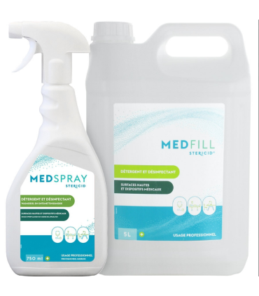 Détergent désinfectant MEDFILL/MEDSPRAY