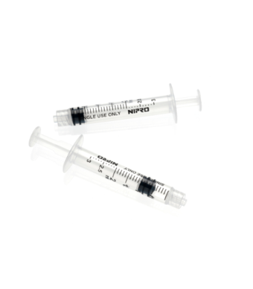 Seringue 3 pièces 2 Ml Luer Lock boite de 100