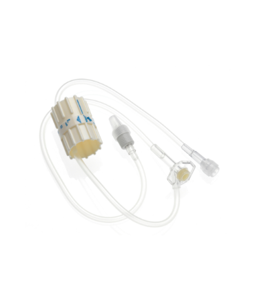 Prolongateur lineaire PVC sans DEHP 3 x 4.1 regulateur de débit gradué site Y Luer Lock mobile purge