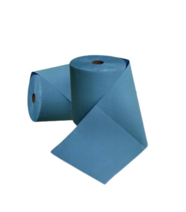 Lot de 2 Bobines Géantes d'essuyage bleu - 38x38 cm - Direct Médical