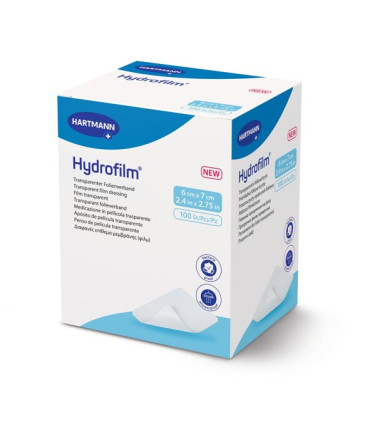 Boite de 100 Pansement Hydrofilm transparent 6x7cm HARTMANN - Direct Médical