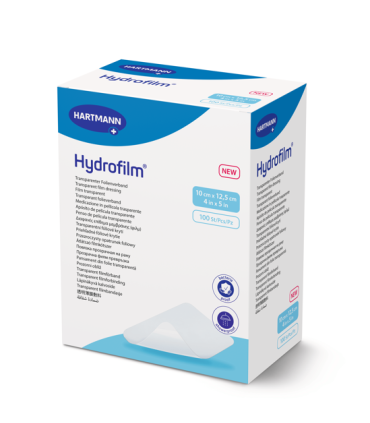 Boite de 100 Pansement Hydrofilm transparent 10x12.5cm HARTMANN - Direct Médical