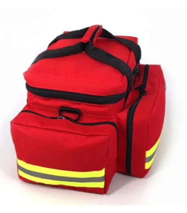 Sac d'urgence léger EMERGENCY'S - rouge profil - Direct Médical