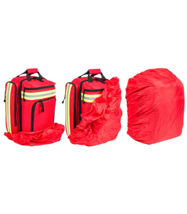 Sac à dos d'urgence EMERGENCY'S - Rouge Housse - Direct Médical