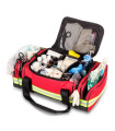 Grand Sac d'urgence EMERGENCY'S BLS - Rouge Ouvert - Direct Médical