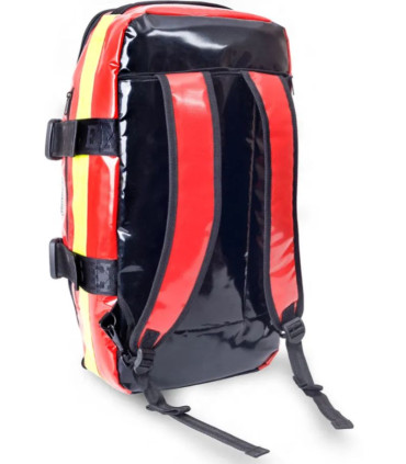 Sac à dos d'urgence trapézoïdal EMERGENCY'S - Rouge Waterproof Dos - Direct Médical