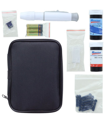 Lecteur / testeur Hémoglobine Mission HB présentation kit - Direct Médical