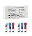 Lot de 6 solutions de contrôle pour hémoglobinomètre Mission HB - Direct Médical