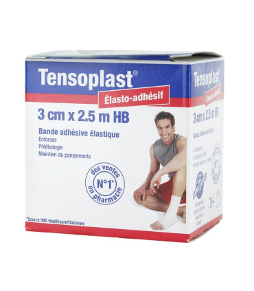 Bande adhésive élastique Tensoplast HB 3cmx2.5m - Direct Médical