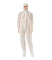 25 Combinaisons de protection blanche CAT 1 avec capuche - Direct médical