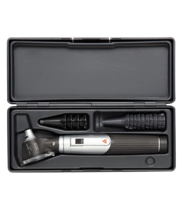 Otoscope mini 3000 LED HEINE avec poignée à piles, spéculums et étui