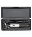 Otoscope mini 3000 LED HEINE avec poignée à piles, spéculums et étui