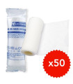 Bande extensible élastique Non Stérile 5cm x 4m Lot de 50
