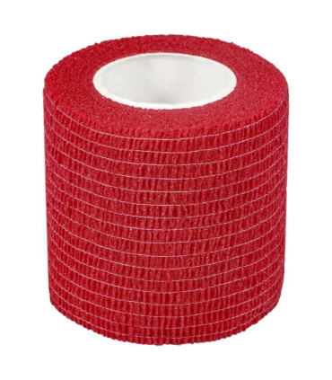 Bande cohésive yellowBAND 5cm x 4.5m rouge