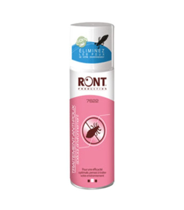 Aérosol traitement anti-poux Ront 400 mL – Action immédiate sur textiles et environnement