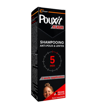 Shampoing anti-poux et lentes POUXIT FLASH 100 ml
