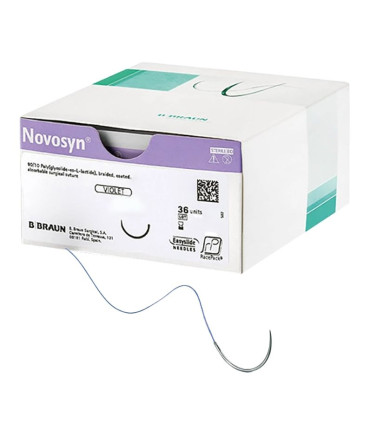 Fil de suture tressé résorbable NOVOSYN 2(5) Boîte de 36 BBRAUN