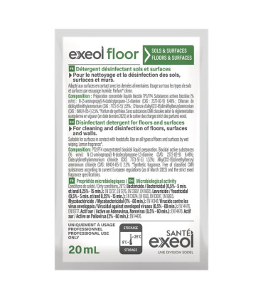 EXEOL FLOOR Détergent désinfectant pour les sols 20ML