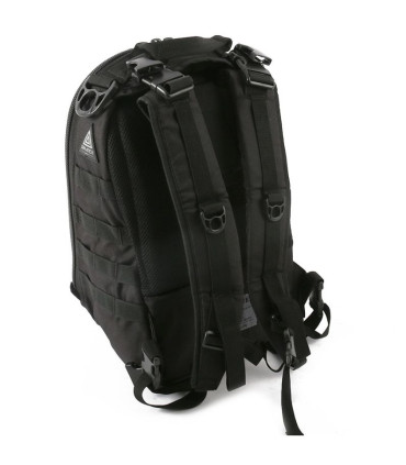Sac à dos coqué MATT Full black dos 19L DIMATEX
