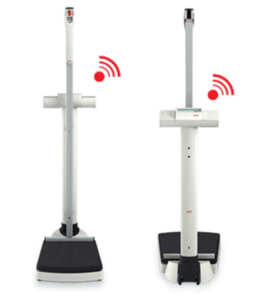 Pèse-personne électronique médical avec toise intégrée, compatible DME 300 kg SECA 704S