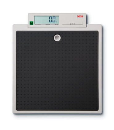 Pèse-personne médical seca 877 avec activation au pied, fonction TARE-mère, capacité 200 kg