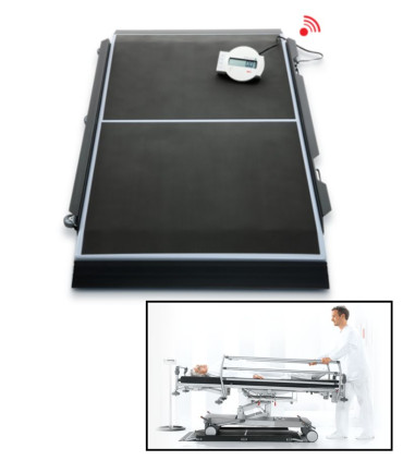 Plateforme de pesée médicale pour brancards et chariots avec interface RS-232 SECA 657 R