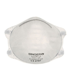 Masque FFP1 préformé coqué sans valve – Boîte de 20