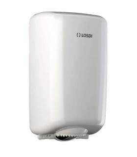 Distributeur bobine essuie-mains mini à dévidage central blanc ABS
