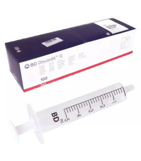 Seringue 5 mL excentrique BD Discardit II boite de 100